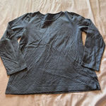 Croft & Barrow  Blue Polkadot Long Sleeve Top Woman’s Size Large Photo 0