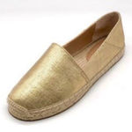 Banana Republic Gold Canvas Espadrille Flats Size 7 Jute Boho Chic Resort Wear Photo 0