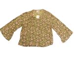 Jessica Simpson  Green Leslie Boho Long Flare Sleeve, Size XL, New with Tag Photo 2