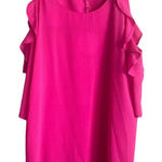 Umgee Women Top S Pink Ruffle Vibrant Girly Festival Vacay Resort Cruise NEW Photo 0