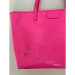 Kate Spade New York Molly Bikini Dot Neon Hot Pink Large Tote Purse Bag GUC Photo 2