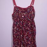 Free People Silk Babydoll Sundress Women L Pink Smocked Boho Preppy Beach Resort Photo 0