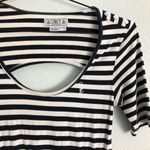 Obey Black/White Striped Dress. Size Small. Photo 1