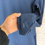 Zuda Muted Steel Blue Ruched Turtle Neck Active Long Sleeve Size XXS Photo 2