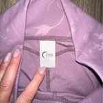 Zyia  Active Light Lilac Purple Floral Print Cropped Leggings Size 4 EUC Pockets Photo 5