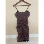 Guess Alejandra Shimmery Shirred Party Dress NWT Size Large L STRETCHY Mini Photo 3