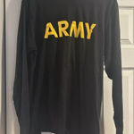 None Women’s Size Small Army Yellow/Black Long Sleeve Shirt Photo 0