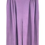 Eileen Fisher Vintage Purple Silk Wide Leg Pleated Crop Pants Size 1 / Small Photo 2