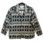 Transitionals by Komitor Tribal Blanket Jacket Aztec Western Black Size XL Photo 0