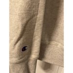 Champion  Hoodie Women Small Gray Pullover Sweatshirt Checked Spellout Streetwear Photo 4