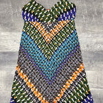 Calvin Klein  Jersey Knit Cami Tank Dress Womens 8 Abstract Multi Print Y2K Artsy Photo 0