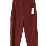 Joie NWT  High Rise Tapered Trousers Pants Terracotta  Sz 8 Photo 0