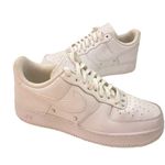 Nike  Air Force 1 Pearl White DQ0231-100 Womens White Leather Sneaker Shoe - 10 Photo 3