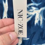 Nic+Zoe  Women's Blue Floral Botanical Vintage Pull-On Relaxed Trousers Size‎ 10 Photo 9