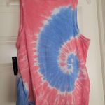 No Boundaries Juniors Size Large 11-13 Red & Blue Tie Dye  Tank Top Photo 2