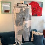 Ashley Stewart New  Womens Blue Denim Soft STRETCH Patchwork Jeans  Plus Size 18 Photo 3