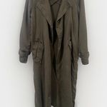 Elie Tahari Flowy Trench Coat   Size Small Photo 0