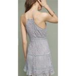 Foxiedox Anthropologie Ocala Lace Halter Cocktail Dress Dusty Blue XS Photo 1