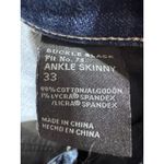 Buckle Black Ankle Skinny Jeans Distressed Ripped Medium Wash Size 33 Blue Photo 5