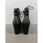 Demonia  Poison 101 Charm Chain 5" Wedge Heel Goth Ankle Boots 6.5/7 Photo 1