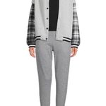 Derek Heart Baggy Varsity Boyfriend Jacket with Hood Size M Juniors Womens New Photo 6