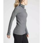Athleta  Black Gray Long Sleeve Turtleneck Shirt Outdoor Mockneck Women's size XS Photo 1