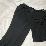 Love Tree Black Smocked Blouse Photo 4