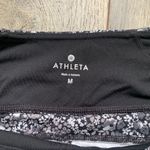 Athleta Black Floral Ditsy Cropped Leggings Medium Photo 2