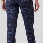 Athleta  Trekkie North Jogger Pants Women’s Size Medium Blue Pull On Tapered Zip Photo 1