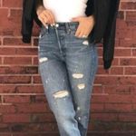 Levi's Wedgie Fit High Rise Waisted Distressed Mom Jeans Photo 1