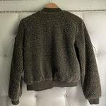 Urban Outfitters  BDG Teddy Bomber Jacket in Olive Green Photo 1