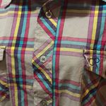 OP Women’s plaid checkered button down L Photo 2