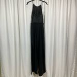 Black Halo  Black Lyric Sleeveless Wide Leg Jumpsuit Sz.4 Photo 9