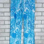 Jude Connally Trixie Wide Leg Vibrant Blue Paisley Pants Size XS Photo 3
