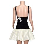 DELFI COLLECTIVE Luna Bubble Hem Mini Dress, Black/Ivory, Small Black Photo 8