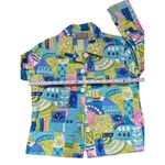 Life Style Petite Women's Boho Embellished Pastel Color Denim Jacket Small Blue Size undefined Photo 4