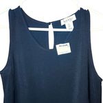 Nicole Miller  Black Sleeveless Midi High Low Tiered Dress Small #753 Photo 1