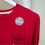 Georgia Red Long Sleeve Crew Neck Pocket Tee Shirt Size Small Photo 6