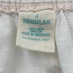 Old Navy  Maternity 100% Linen White Summer Shorts, Size 4 Photo 8