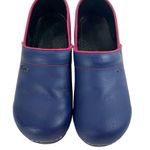 Sanita Professional San Flex Closed Back Clogs in Blue/Pink Blue Size 9 Photo 1
