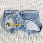 American Eagle  HR Button Fly Cutoff Braided Denim Shorts - Light Wash - 2 Photo 6