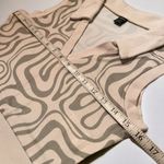 SheIn Green Print Collared V-Neck Tank Crop Top Photo 8