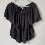 Holding Horses Women's  Blouse‎ Size S Black Photo 0