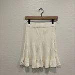 Free People NWT  solid gold white ribbed skirt Photo 3