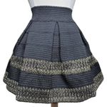 Ginger G Black & Gold Pleated Skirt Photo 2