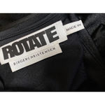 Rotate Black Silky Satin V Photo 2
