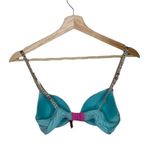 Betsey Johnson Betsy Johnson Blue Convertible Cheetah Strap Bra Size 32B Photo 2