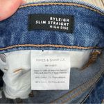 Veronica Beard Ryleigh Patched Knee Straight Leg Jeans 24/00 Atlas Blue $328 Photo 11