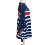 Quacker Factory Scarf Top Womens 2X Caftan Poncho Patriotic Flag Americana QVC Red Photo 4