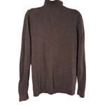 Lands' End Sz S 6 8 Ruffle Front Cardigan Brown Wool Blend Cottagecore Regency Photo 2